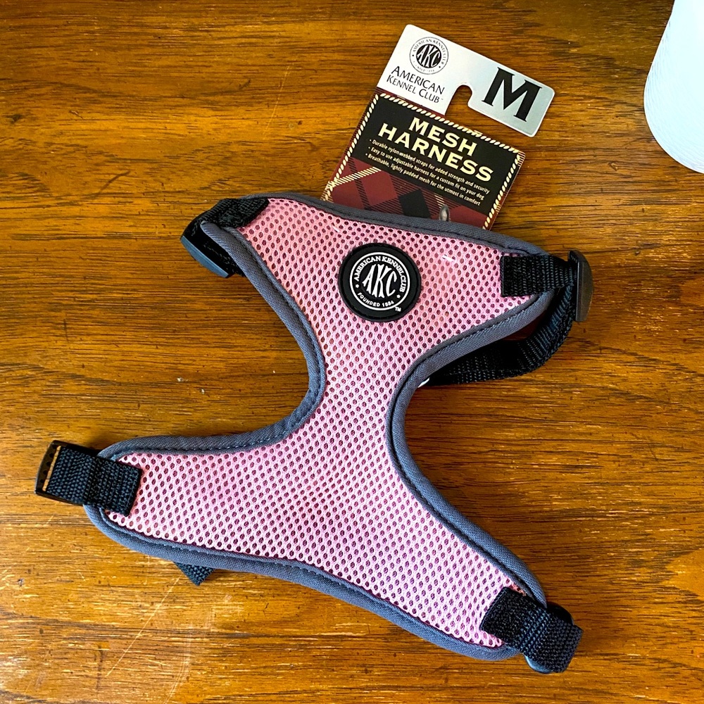 NWT Pink American Kennel Club Dog Harness - Medium
